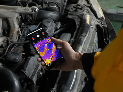 03 check engine by xinfrared thermal camera