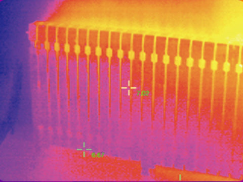 do HVAC inspection with xinfrared thermal camera for smartphone