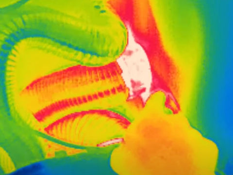 air conditioner leak was detected by thermal imaging