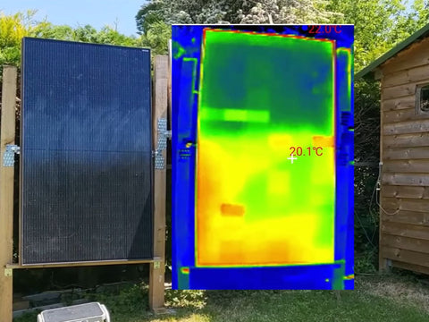 found the issue area on solar panel more quicker with Xinfrared thermal camera