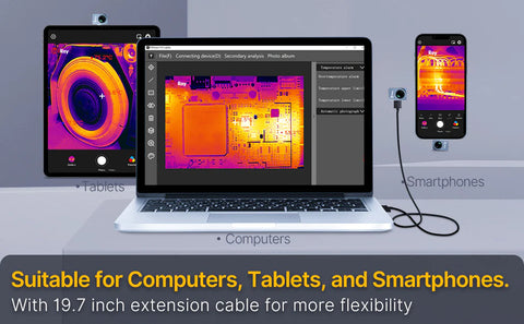 04 Xinfared plug-in thermal imagers compatible with various devices