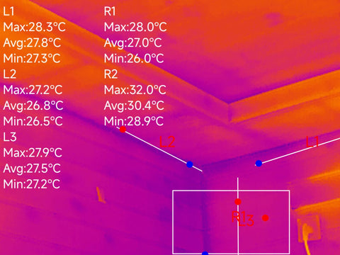 Analyzing Thermal Images after home inspection