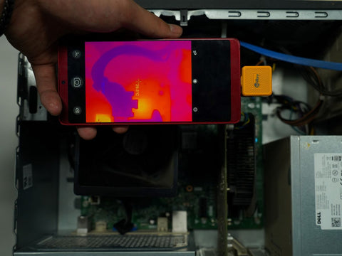 use thermal camera find electronic problems