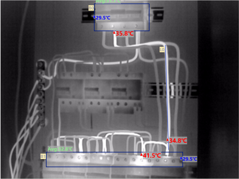 06 Overheated circuits are easily identifiable in thermal vision