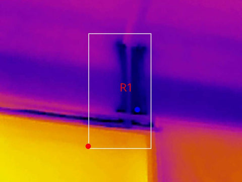 06 locate water leak easier by using Xinfrared thermal camera