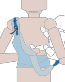 MOBY How to: Back Carry, Step 1