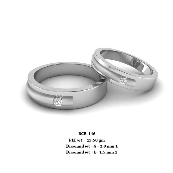 18K Gold Couple Bands Wedding Band Set Wedding Ring Set with Diamonds Gold Couple  Rings Matching Rings His and Hers Bands - China Lab Grown Diamond Couple  Ring and Couple Bands price |