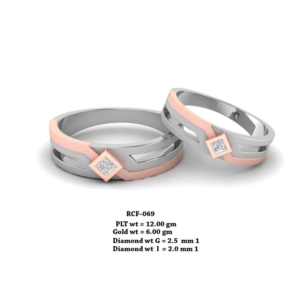 22K (916) Name Engraved Couple Ring with BIS Hallmark ((4+4) 8 Gram) –  Akshayam Elite Jewellery