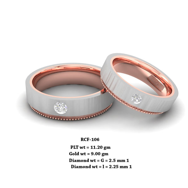 18K Gold Plating Couple Rings for Men Women 316L Stainless Steel Wedding Sz  5-13 | eBay