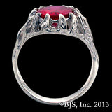 Lord of the Rings NARYA Elven Ring of Gandalf, Officially Licensed USA-Officially Licensed Narya™, the Elven Ring of Power owned by Gandalf from the pages The Lord of the Rings™ trilogy by J.R.R. Tolkien. One of the Three, The Ring of Fire™ is jeweler handcrafted in the USA of fine .925 sterling silver with lab grown ruby, star ruby or garnet. Official LOTR The Hobbit Middle-Earth Jewelry-