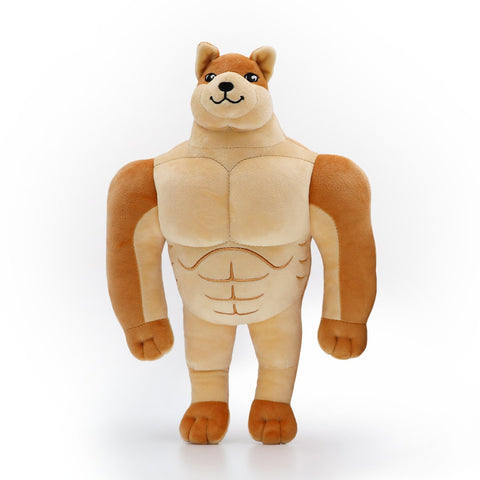 Swole Doge Plush - 12 inch Meme Toy – Domestic Platypus