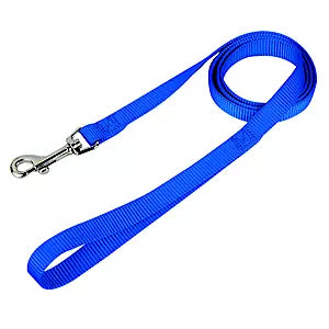 Leather Brothers One Ply Nylon Lead 3/8" x 6 ft. Blue - Bowling Feed and Hardware