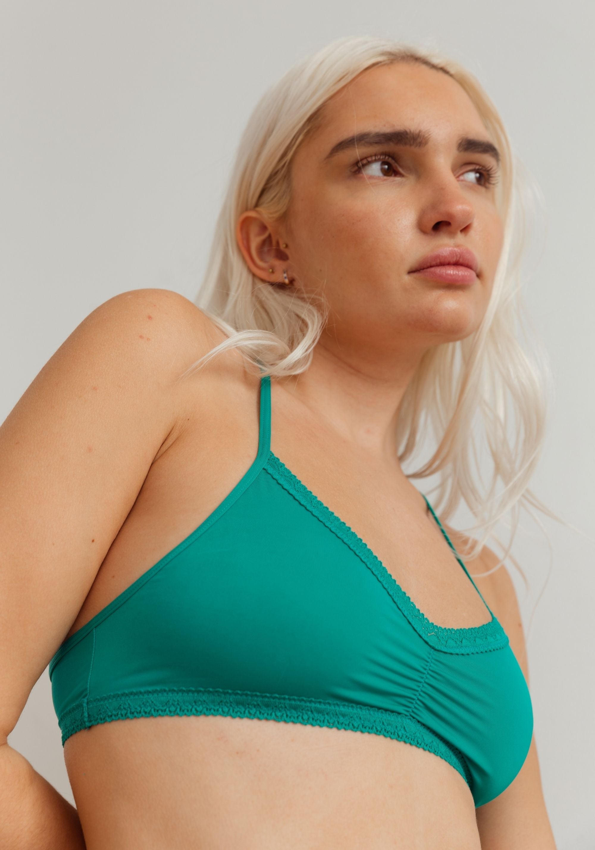 the micro lace trim bralette