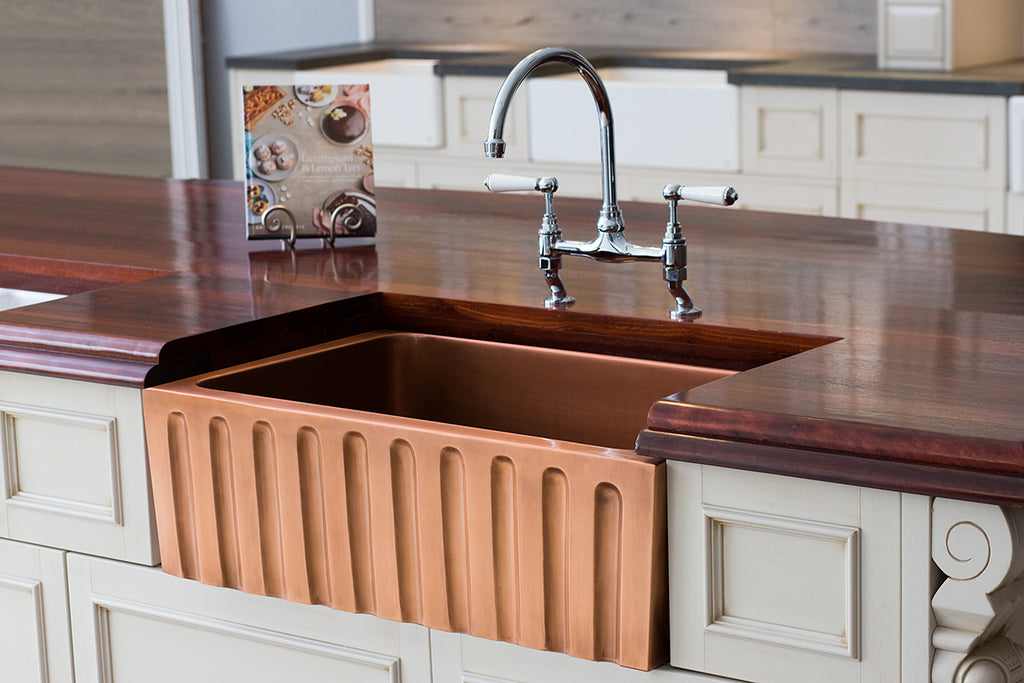 copper farmhouse bathroom sink