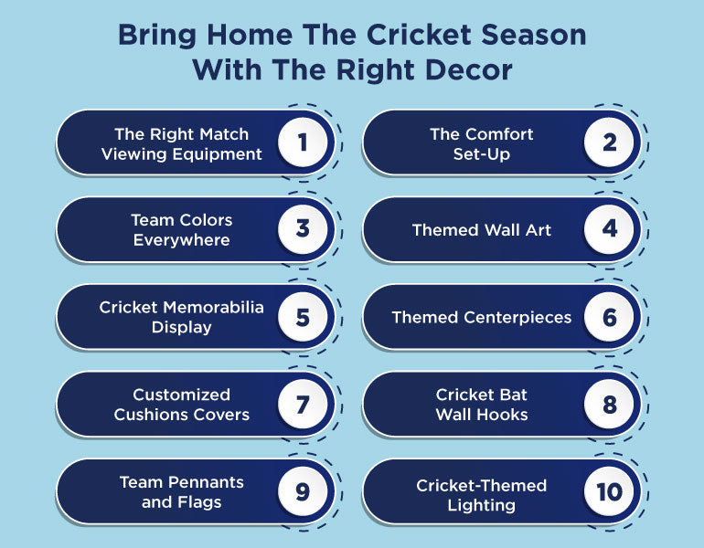 12 Ways To Bring Home The Cricket Season With The Right Decor