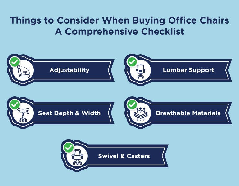 Things to Consider When Buying Office Chairs: A Comprehensive Checklist