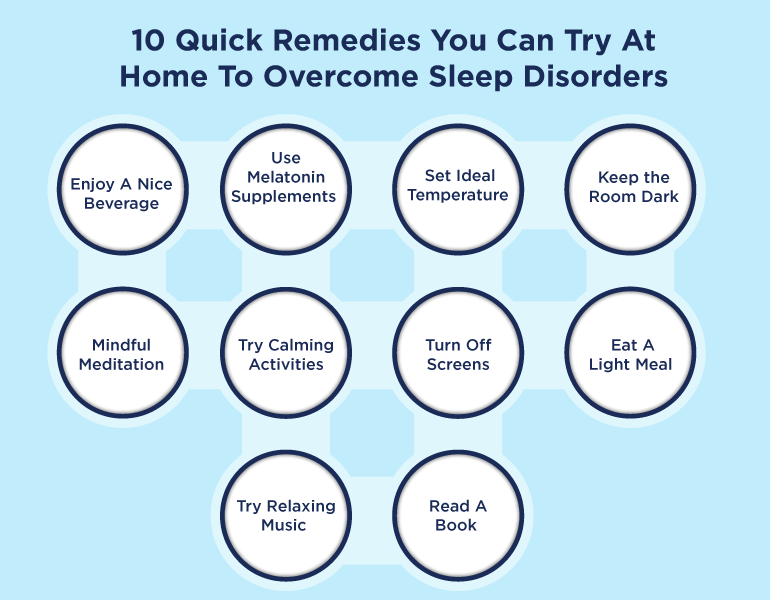 Remedies to overcome sleep disorders