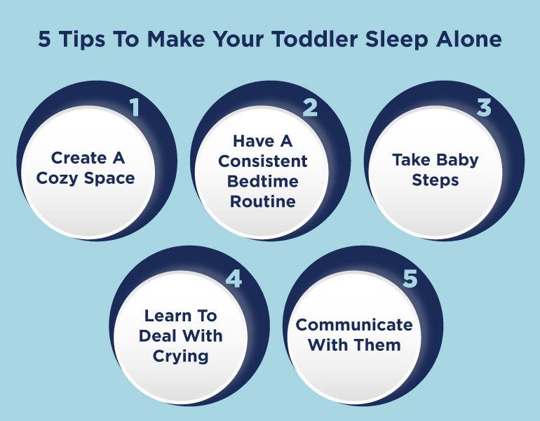 5 Tips To Make Your Toddler Sleep Alone