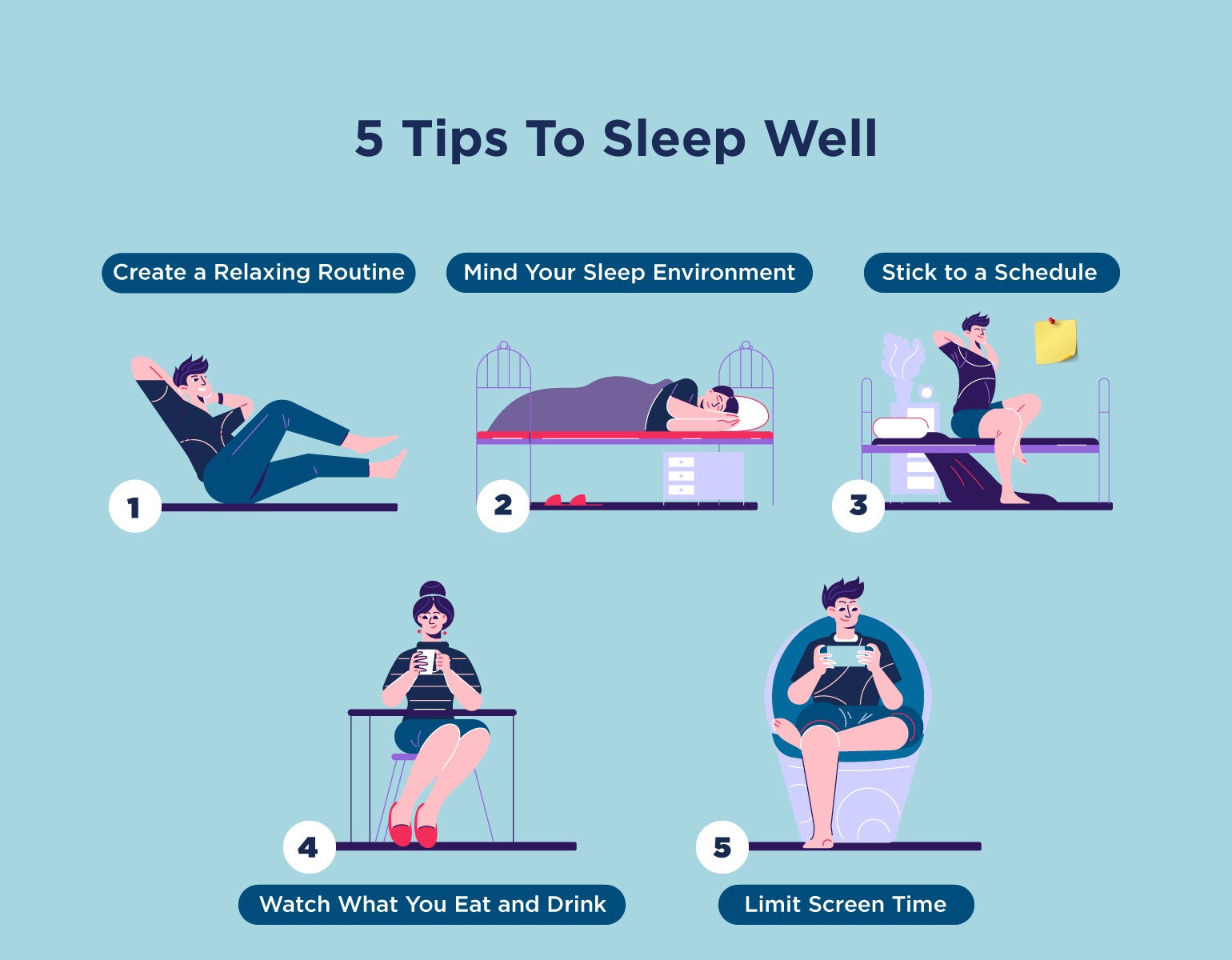 5 Tips To Sleep Well