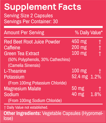 Psycho Sloth beet root green tea electrolytes l theanine