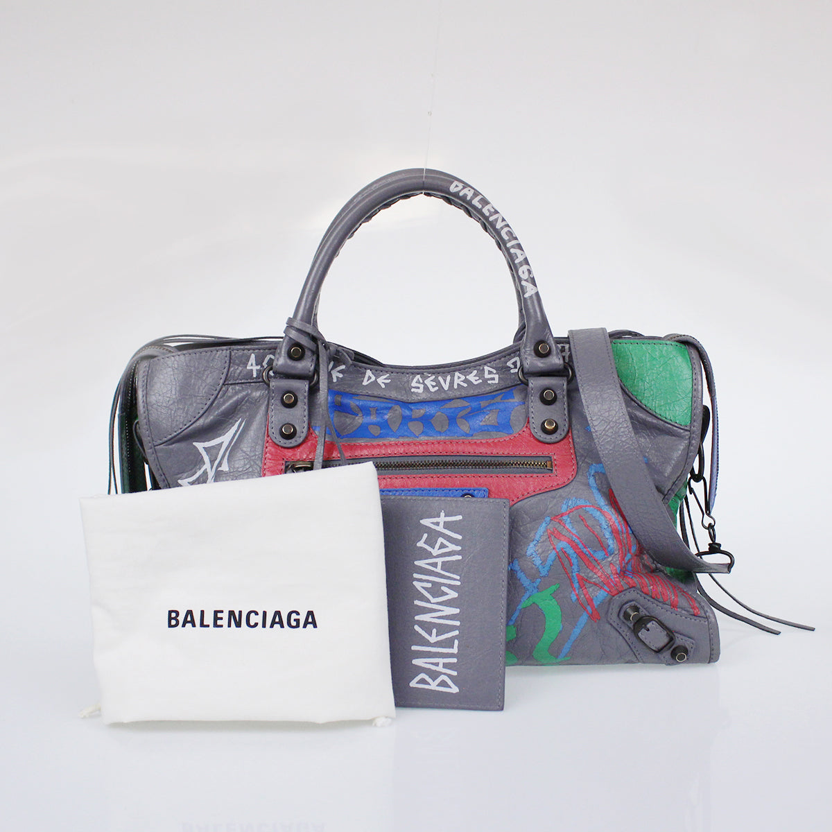 BALENCIAGA バレンシアガ グラフィティクラッシック ショルダー