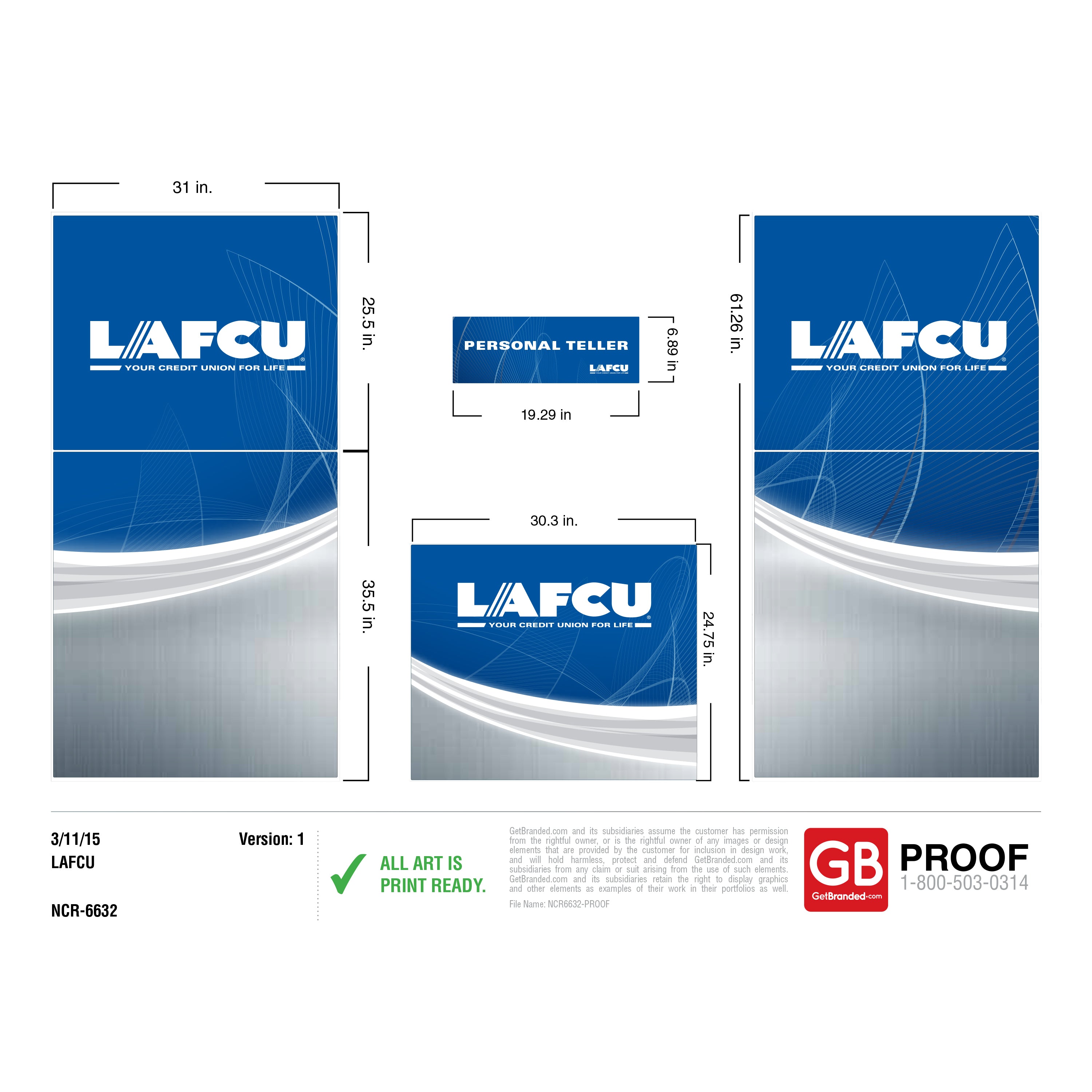 NCR SS32 (6632) ATM Wrap - LAFCU