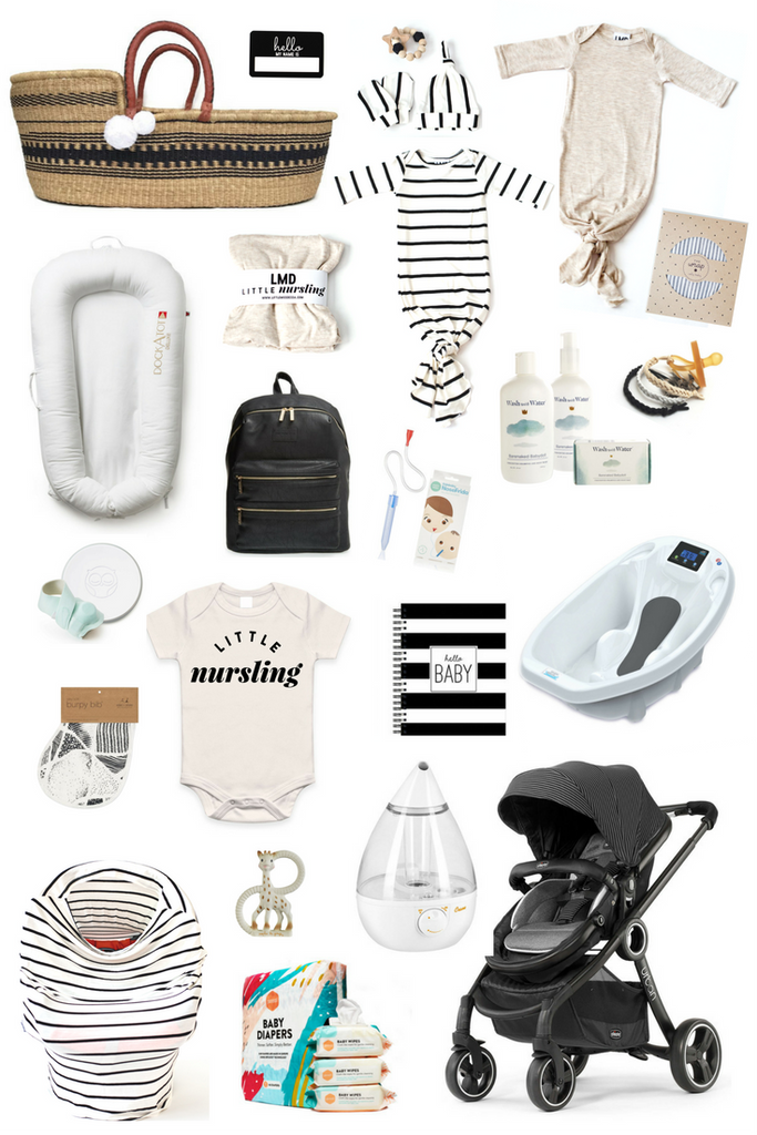 newborn baby modern essential list