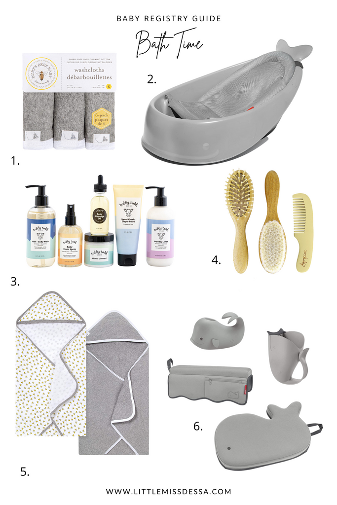 Baby Registry Guide Bath time
