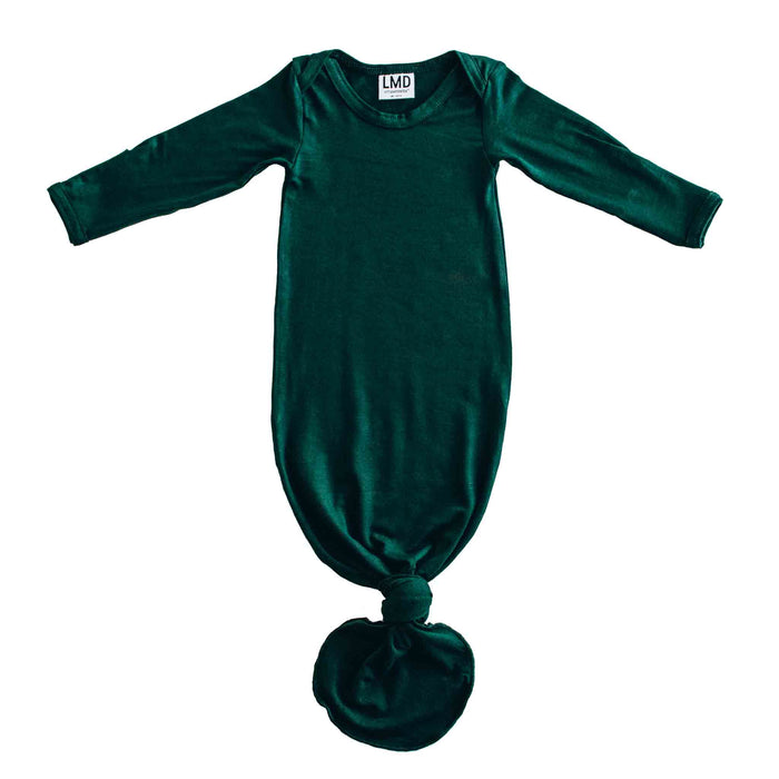 green baby gown