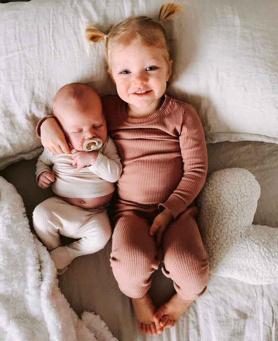 Snuggle Set | Ivory Rib | LITTLEMISSDESSA