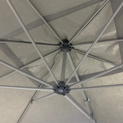 cantilever umbrella at Jacobs custom living in spokane valley, wa