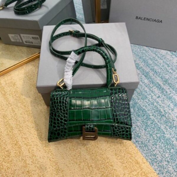 balenciaga hourglass bag green