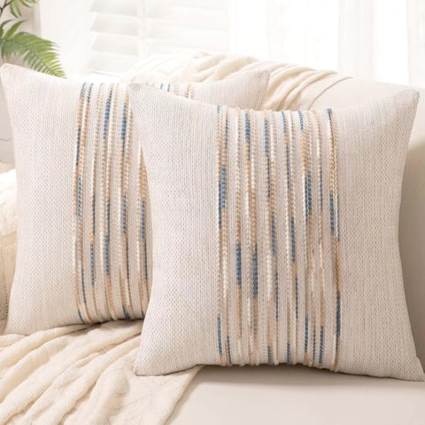 Neutral Striped Pillows