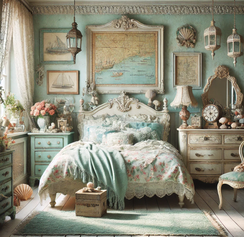 Vintage Coastal Bedroom