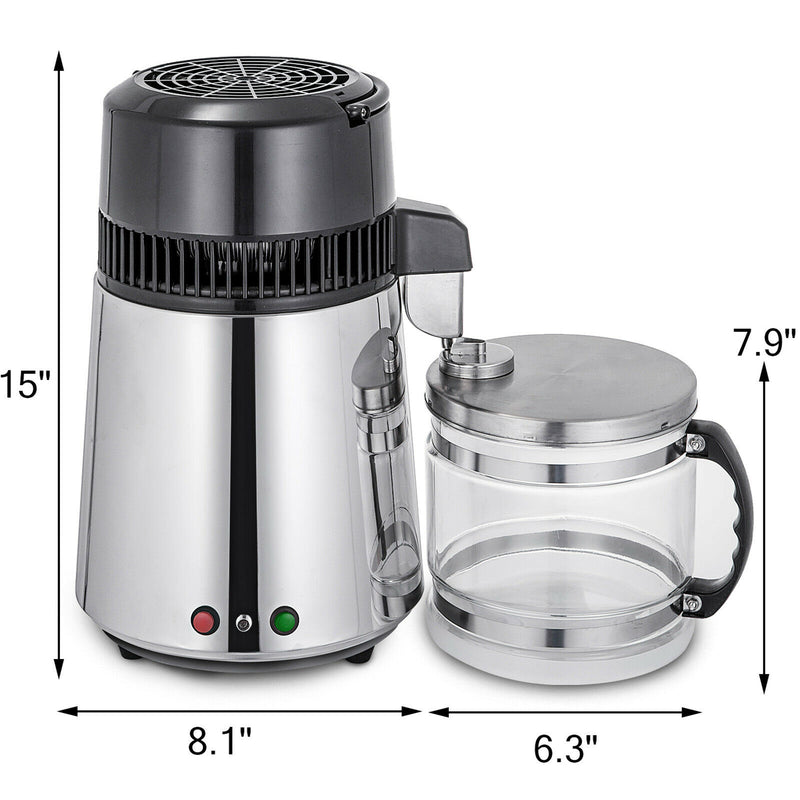 Silver Water Purifier and Water Distiller