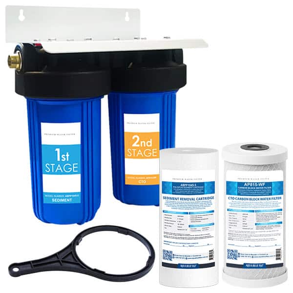10 Inch Big Blue 10 x 4.5 Whole House Water Filter Housing Filtration  System
