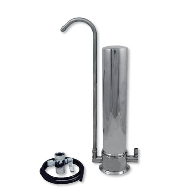 single countertop benchtop water filter