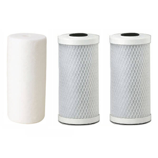 triple big white blue polyspun sediment filter cartridge