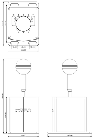 shifter moza hgp h simufy