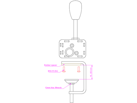 shifter he table clamp