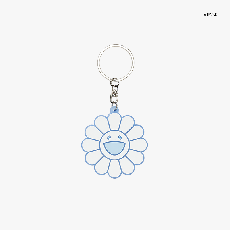 Takashi Murakami Flower Rubber Keyring Clear/Pink/Cream