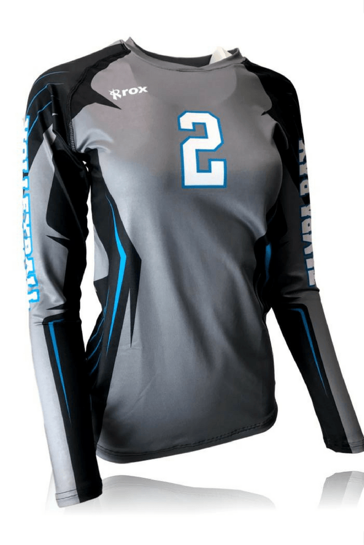 Boom Long Sleeve Sublimated Jersey,Custom - Rox Volleyball