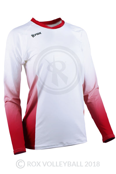 white volleyball jersey