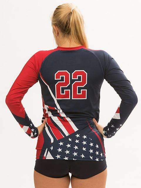 Patriot Women's Sublimated Jersey | R026,Custom - Rox Volleyball