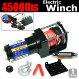 4500LBS Dyneema Rope Electric Winch Wireless Remote