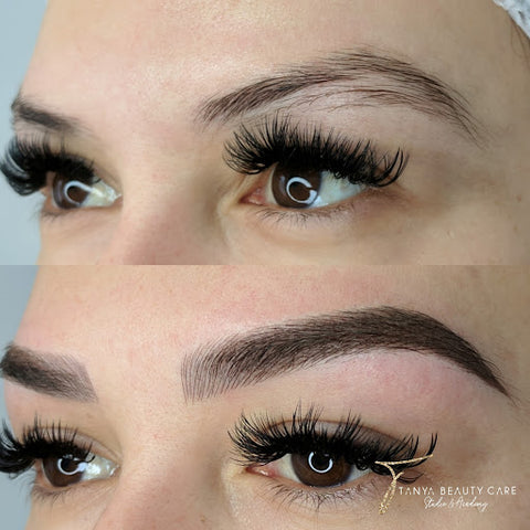 Combination brows are the best of both techniques for stunning natural looking brows