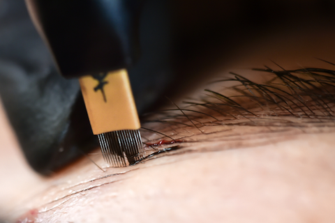 Feather tattoo eyebrows