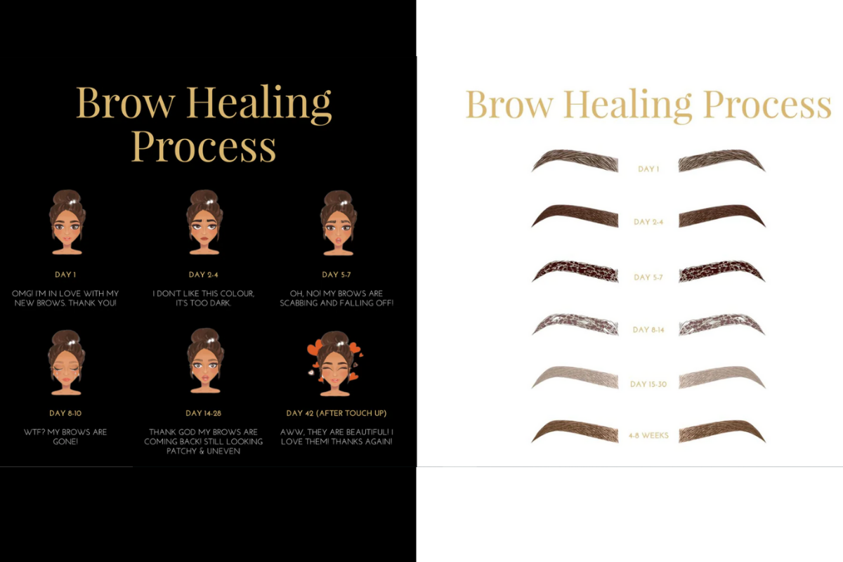 brow healing process