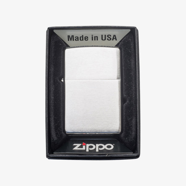 Zippo Black Matte with Nameplate Windproof Lighter with Initial J