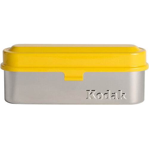 Kodak Steel 120/135 Film Case (Red Lid/Yellow Body)